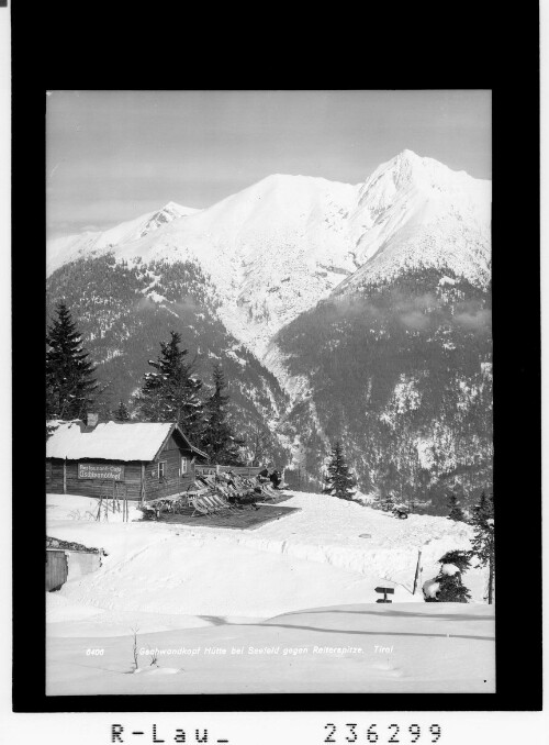 Gschwandkopf Hütte bei Seefeld gegen Reiterspitze / Tirol