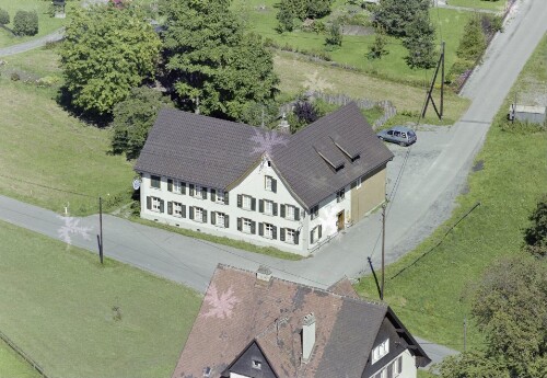 Schrägluftaufnahmen von Gebäuden der Stadt Feldkirch, Nofels