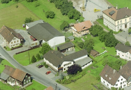 Schrägluftaufnahmen von Gebäuden der Gemeinde Feldkirch, Nofels