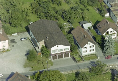 Schrägluftaufnahmen von Gebäuden der Stadt Feldkirch