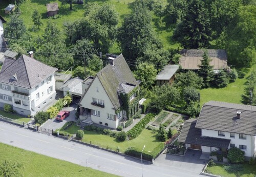 Schrägluftaufnahmen von Gebäuden der Gemeinde Schwarzach