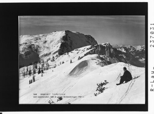 Skigebiet Tauplitzalm / vom Lawinenstein 1964 m gegen Schneiderkogel 1762 m : [Blick vom Schneiderkogel zum Lawinenstein]
