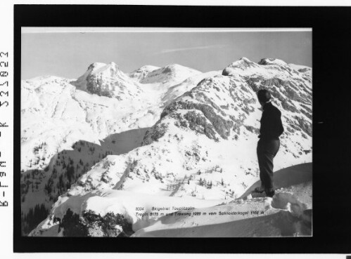 Skigebiet Tauplitzalm / Tragln 2175 m und Traweng 1928 m vom Schneiderkogel 1762 m
