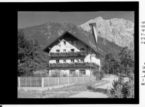 Gasthof Pension Schwimmbad / Barwies / Tirol : [Gasthaus Schwimmbad in Barwies gegen die Griesspitzen]