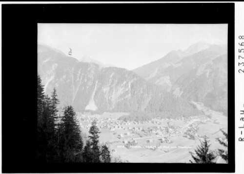 Penkenseilbahn mit Blick auf Mayrhofen : [Penkenbahn mit Blick auf Mayrhofen gegen Brandenberger Kolm und Ahornspitze]