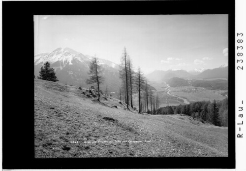 Blick von Mösern auf Telfs und Oberinntal / Tirol : [Blick von Mösern gegen Hocheder - Tschirgant und Heiterwand]