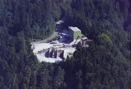 Schrägluftaufnahmen von Gebäuden der Gemeinde Kennelbach, Herzenmoos