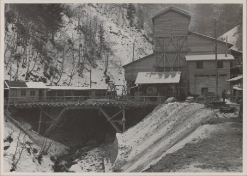 Rodundwerk Freispiegelstollen Transportbrücke u. Aufbereitungsanlage Gampadels