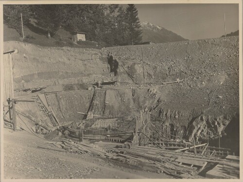 Einlaufbauwerk beim Druckrohrschacht