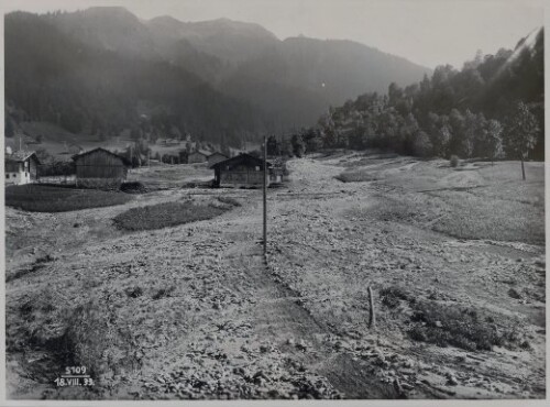 Vermurung des Golmerbaches in Latschau am 12.8.1933