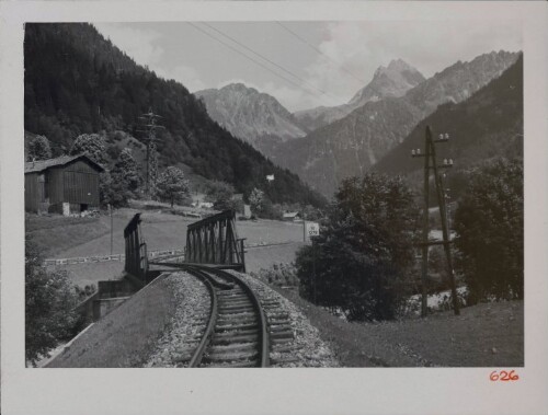 Bahnstrecke Richtung Innermontafon