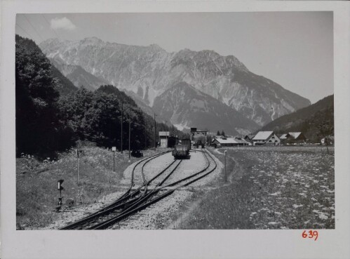 Bahnstrecke Montafon Blickrichtung Vandans