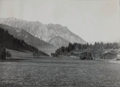 Blick gegen Lantschisott, vor Baubeginn Sommer 1938