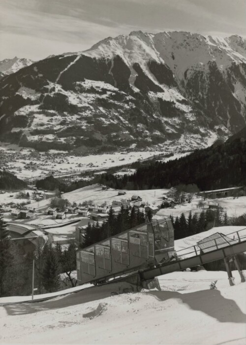 Schrägaufzug, Golm im Winter