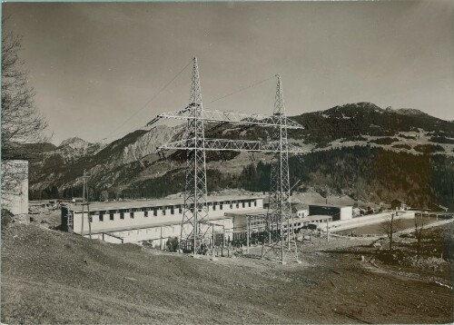 Lünerseewerk, Krafthaus, Südseite mit 220 kV Schaltanlage