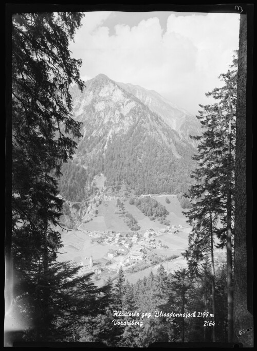 Klösterle geg. Blisadonnajoch 2199 m Vorarlberg