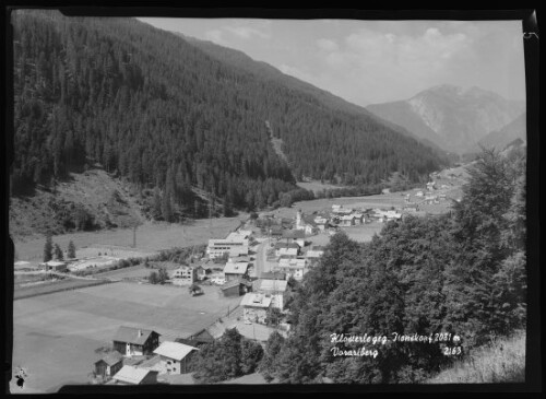 Klösterle geg. Jtonskopf 2081 m Vorarlberg