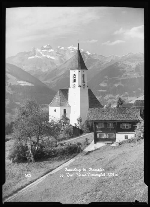 [Bartholomäberg] Jnnerberg im Montafon gg. Drei Türme - Drusenfluh 2835 m