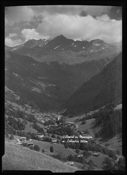 Silbertal im Montafon m. Lobspitze 2610 m