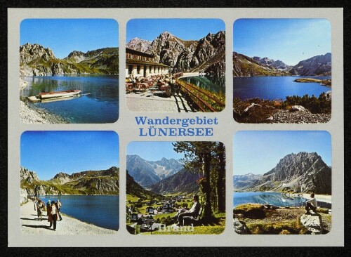 [Vandans] Wandergebiet Lünersee : Brand : [Lünersee mit Douglashütte, 1980 m im hinteren Brandnertal ...]