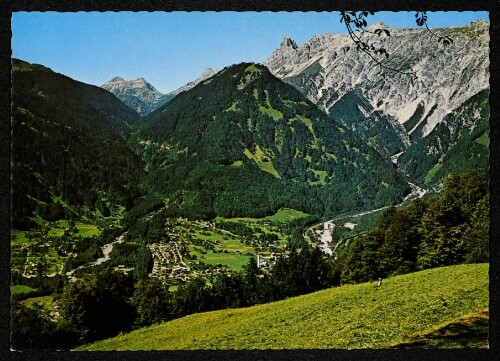 [Vandans] : [Vandans im Montafon gegen Zimba, 2645 m, und Vandanser Steinwand ...]