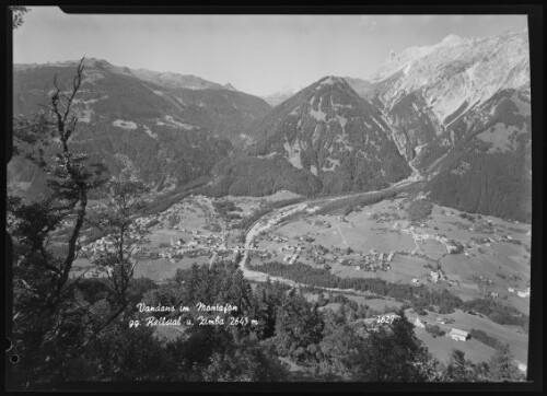 Vandans im Montafon gg. Rellstal u. Zimba 2643 m