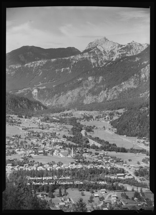 Vandans gegen St. Anton im Montafon und Elsspitzen 1981 m