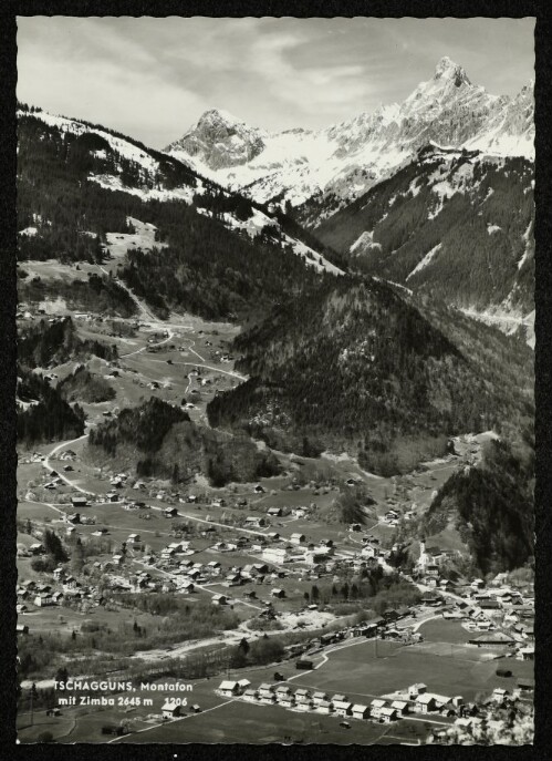 Tschagguns, Montafon mit Zimba 2645 m