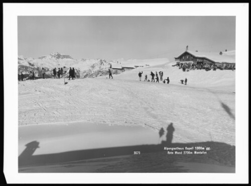 [Schruns] Alpengasthaus Kapell 1900 m gg. Rote Wand 2706 m Montafon