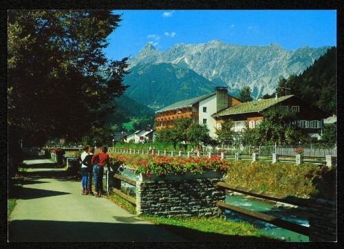 [Schruns] : [Schruns im Montafon Kurpromenade und Kuranstalt Montafon mit Zimba, 2645 m ...]