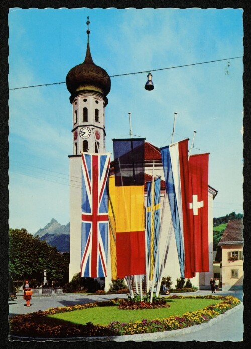 [Schruns] : [Schrunser Kirche gegen Zimba, 2645 m Montafon, Vorarlberg ...]