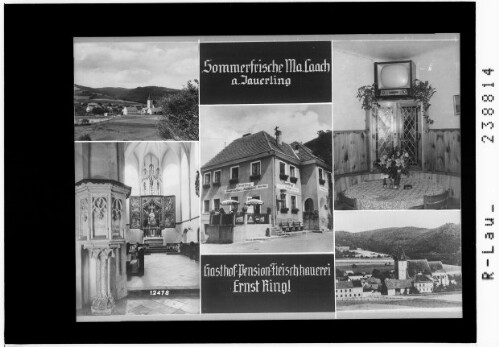 Sommerfrische Maria Laach am Jauerling / Gasthof-Pension-Fleischhauerei Ernst Ringl