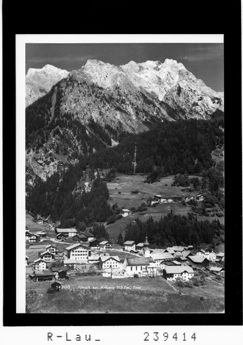 Flirsch am Arlberg 1157 m / Tirol : [Flirsch im Stanzertal gegen die Parseiergruppe]