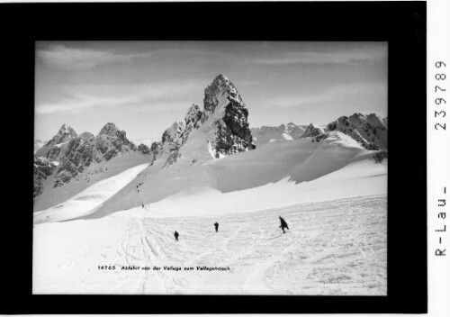 Abfahrt von der Valluga zum Valfagehrjoch