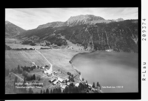 Haller am Haldensee Tannheimertal / Tirol : [Blick auf Haller am Haldensee mit Krinnenspitze]