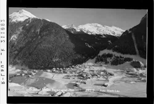 Ischgl 1400 m Paznauntal - Tirol : [Ischgl im Paznaun gegen Velillspitze und Partatscher Grat]