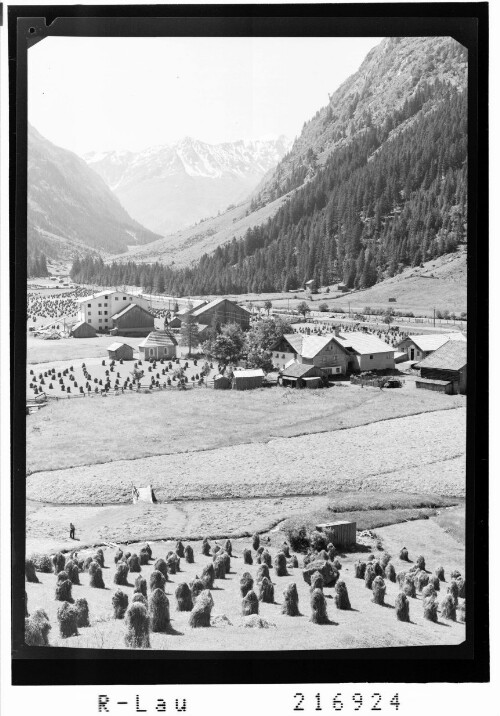 Stillebach 1400 m gegen Mittagskogel, Wildspitze und Vorderen Brunnenkogel, Pitztal / Tirol