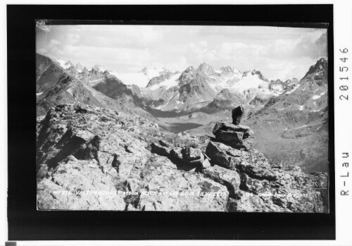 Westlicher Valzifenzgrat 2630 m, Blick auf Piz Buin Silvretta : [Schlappiner Grat gegen Silvrettapass und Verstanklahorn]