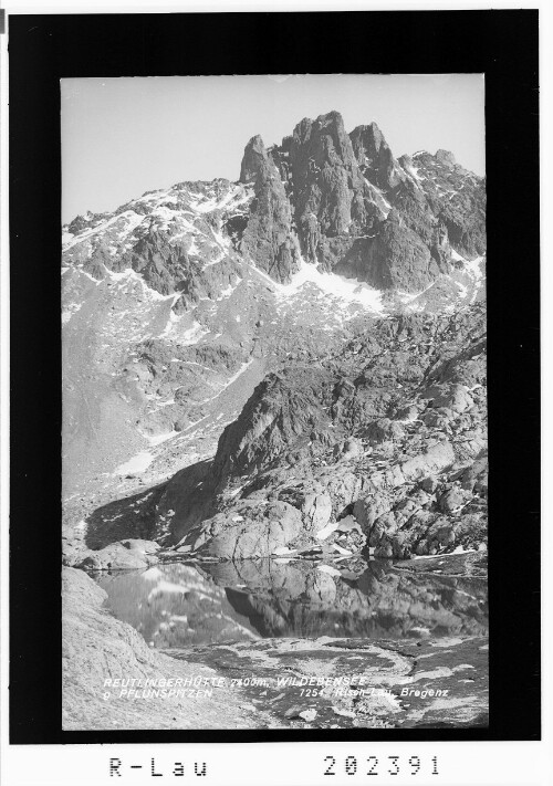 Reutlingerhütte 2400 m, Wildebenesee gegen Pflunspitzen
