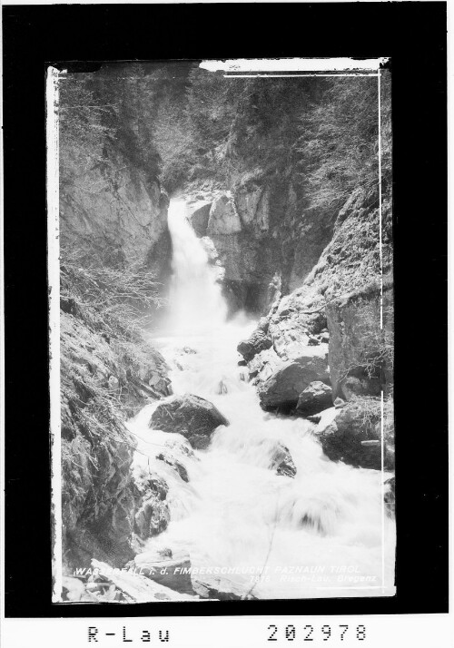 Wasserfall in der Fimberschlucht / Paznaun Tirol