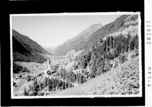 Kappl 1258 m Paznaun Tirol : [Kappl gegen Silvretta]
