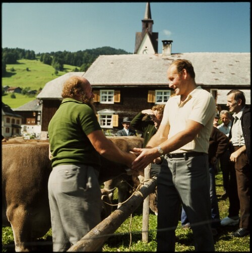 Viehmarkt in Schwarzenberg (Handschlag)