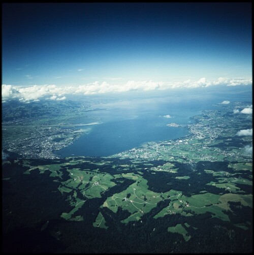Bodensee - Blick über Pfänder - Flug