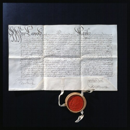 Archiv Urkunde von 1666