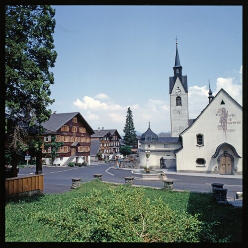 Dorfplatz in Schwarzenberg
