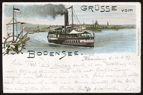 Grüsse vom Bodensee : [Postkarte An ... in ...]