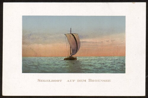 Segelboot auf dem Bodensee