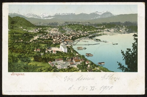 Bregenz : [Correspondenz-Karte An ... in ...]