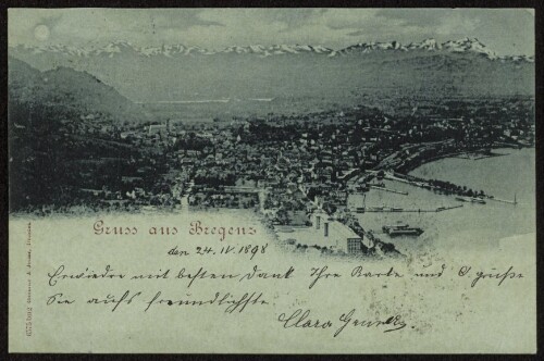 Gruss aus Bregenz : [Correspondenz-Karte ...]
