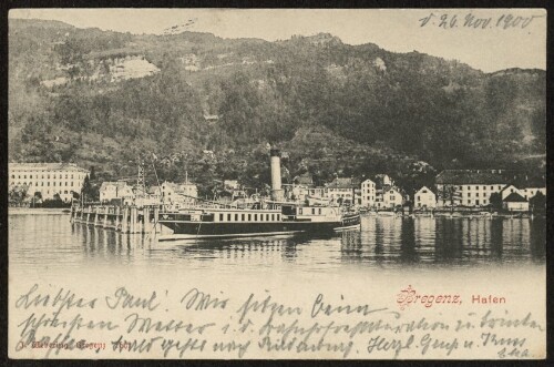 Bregenz, Hafen : [Postkarte ...]